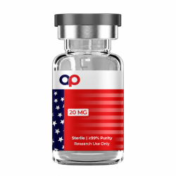 Sterile Red, White & Blue Research Vial